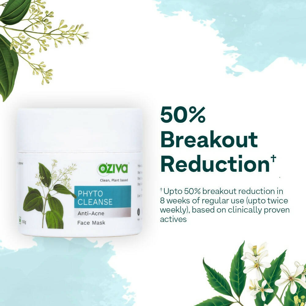 OZiva Phyto Cleanse Anti-Acne Face Mask - Indyancart