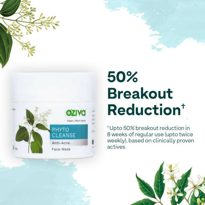 OZiva Phyto Cleanse Anti-Acne Face Mask - Indyancart
