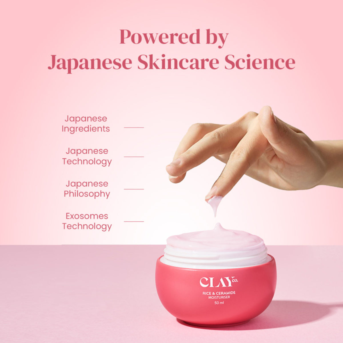 ClayCo Rice & Ceramide Moisturiser With Exosomes, Vitamin B12 & CICA For Barrier Repair & Glow