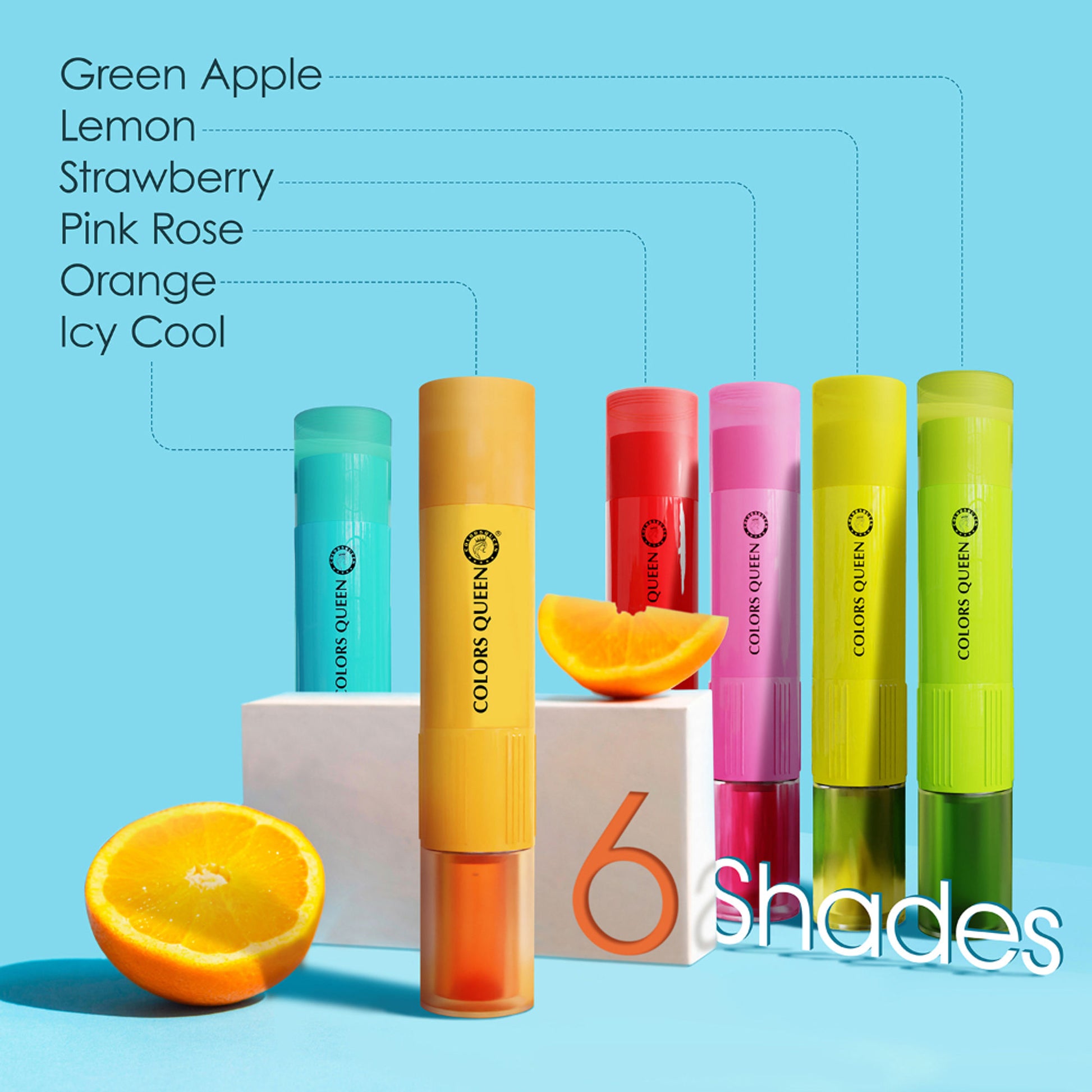 Colors Queen Magic Color 2-in-1 Lip Oil & Lip Balm - Green Apple