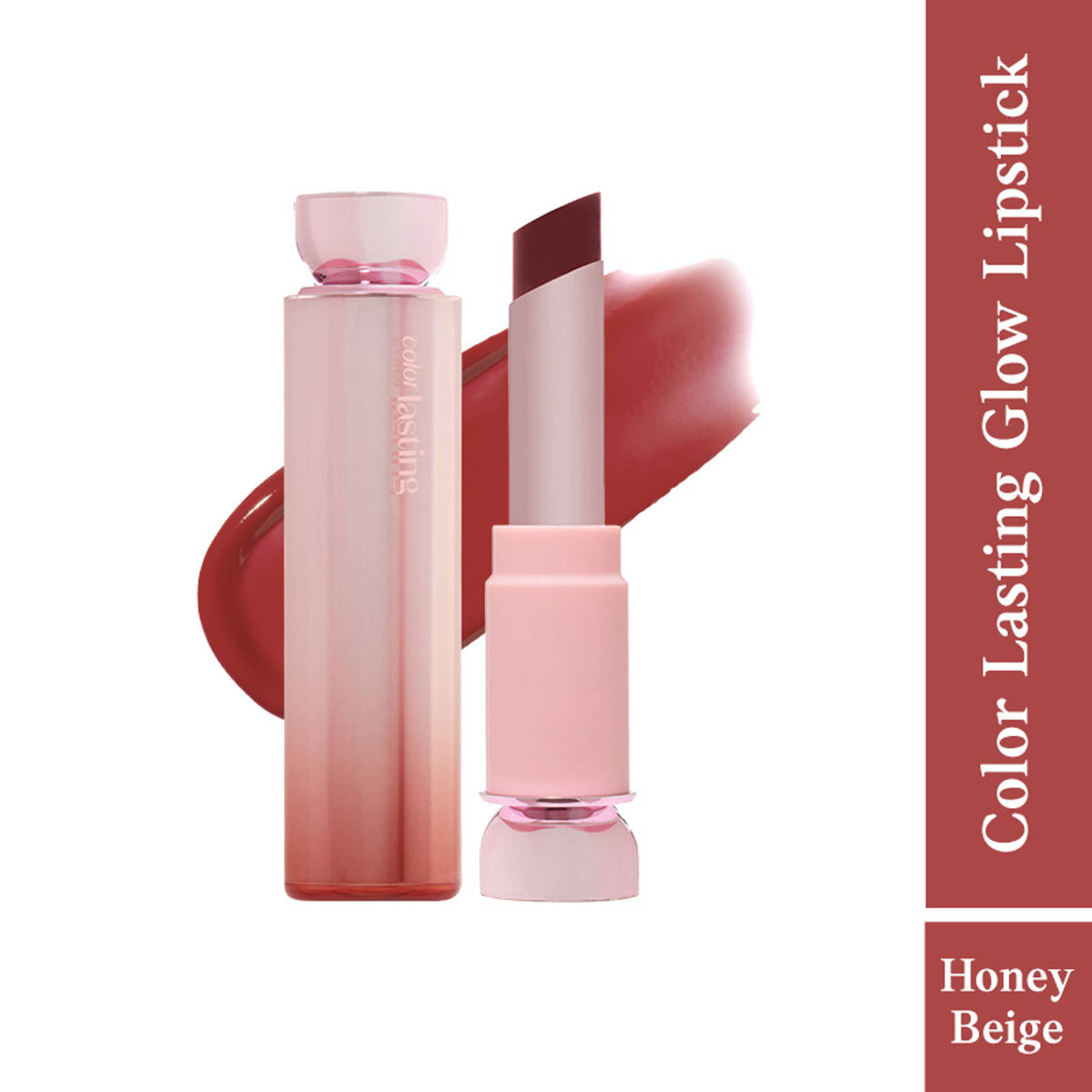 ETUDE Color Lasting Glow Stick in Honey Beige, showing a smooth, creamy makeup stick with a natural beige shade.