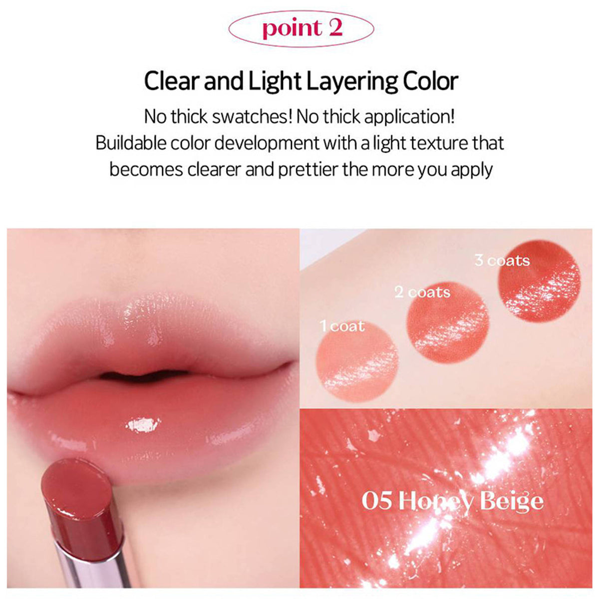 ETUDE Color Lasting Glow Stick in Honey Beige, showcasing the creamy makeup stick with a smooth, natural beige shade.