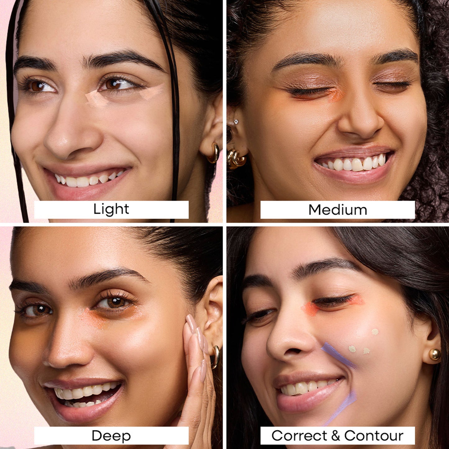 Nykaa SKINgenius Conceal and Correct Palette - Deep 03