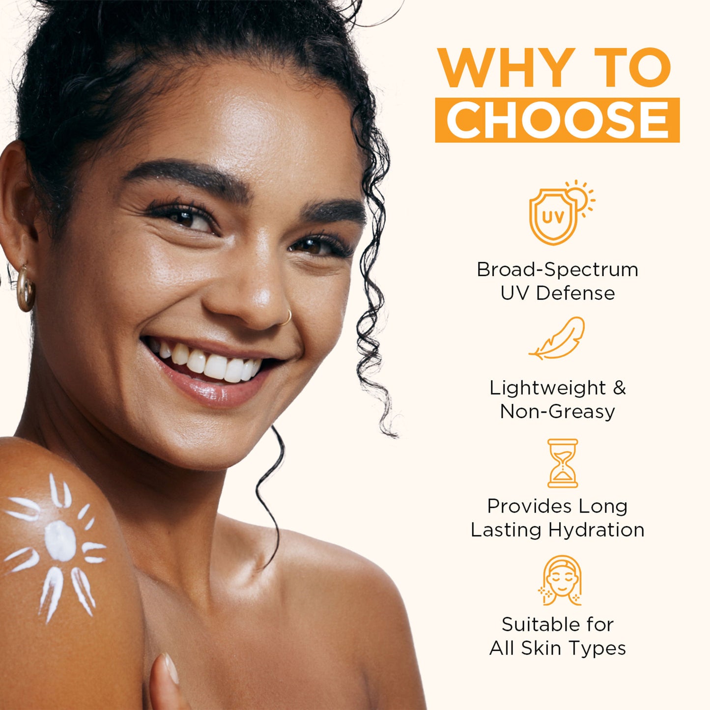 Orgatre Niacinamide, Vitamin C Sunscreen SPF 50 PA+++ Waterproof & Lightweight Matte Finish 50gms