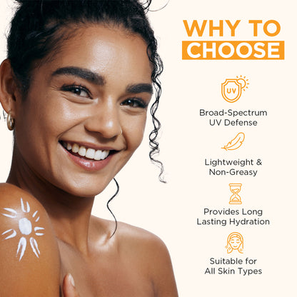 Orgatre Niacinamide, Vitamin C Sunscreen SPF 50 PA+++ Waterproof & Lightweight Matte Finish 50gms