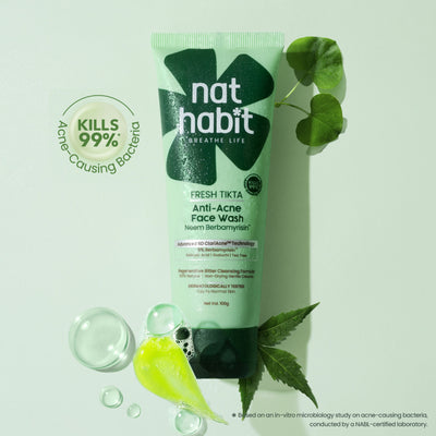 Nat Habit Anti-Acne Neem Berbamyrisin Tikta Face Wash