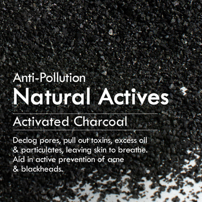 Nat Habit Tikta Roasted Chicory Face Wash (Gel) for Men, Activated Charcoal Face Wash for Skin Detox