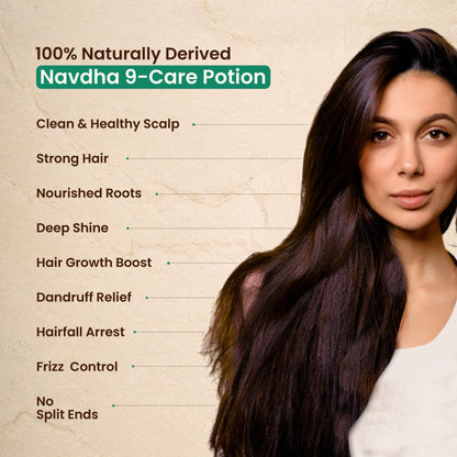 Nat Habit Tri Leaf Rosemary Navdha Shampoo For Hair Fall Control, Shampoo For Dry And Damaged Hair