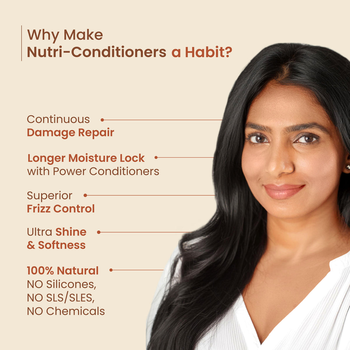 Nat Habit Curry Cider Conditioner For Soft & Shiny Hair, Sulphate Free Shampoo & Conditoner