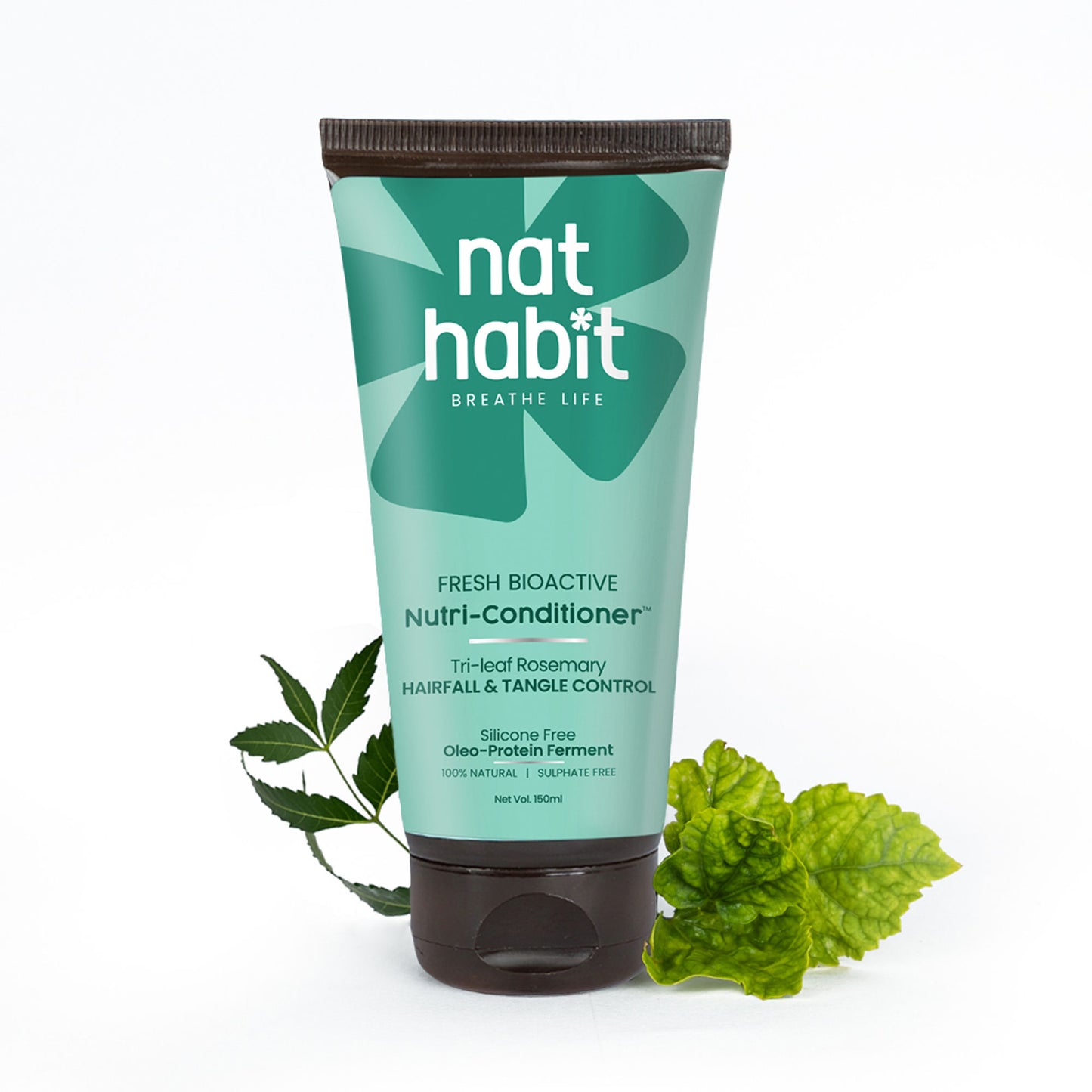 Nat Habit Trileaf Rosemary Conditioner For Hair Fall Control, Conditioner For Dry & Damaged Hair