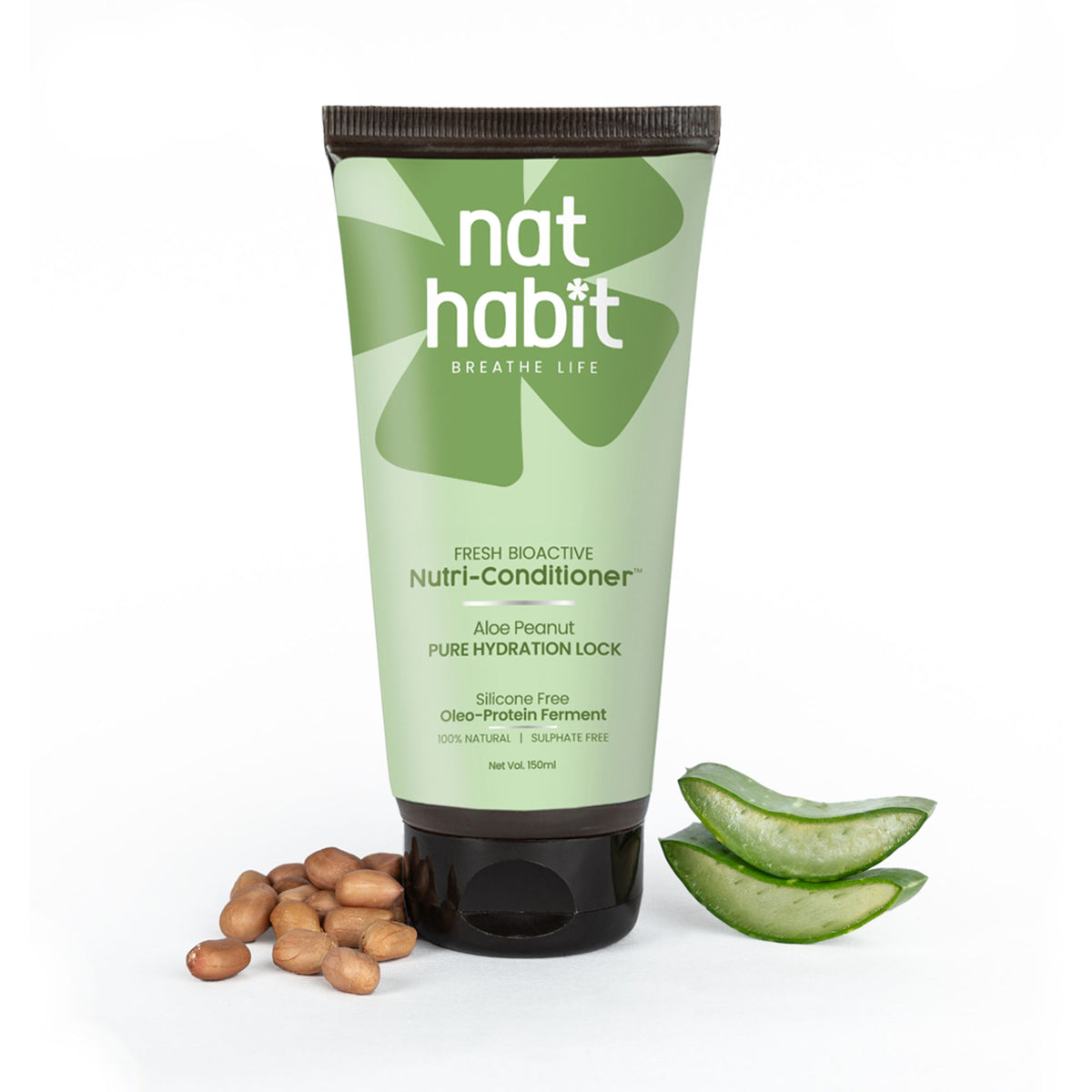 Nat Habit Aloe Peanut Conditioner Daily Soft & Moisture Lock Conditioner For Dry & Frizzy Hair