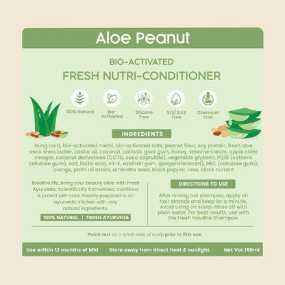 Nat Habit Aloe Peanut Conditioner Daily Soft & Moisture Lock Conditioner For Dry & Frizzy Hair