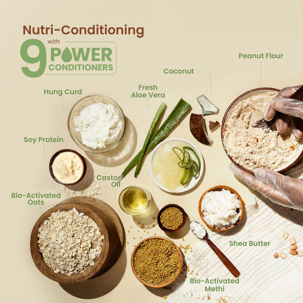 Nat Habit Aloe Peanut Conditioner Daily Soft & Moisture Lock Conditioner For Dry & Frizzy Hair