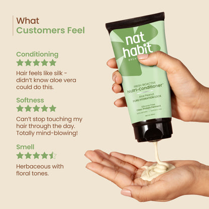 Nat Habit Aloe Peanut Conditioner Daily Soft & Moisture Lock Conditioner For Dry & Frizzy Hair