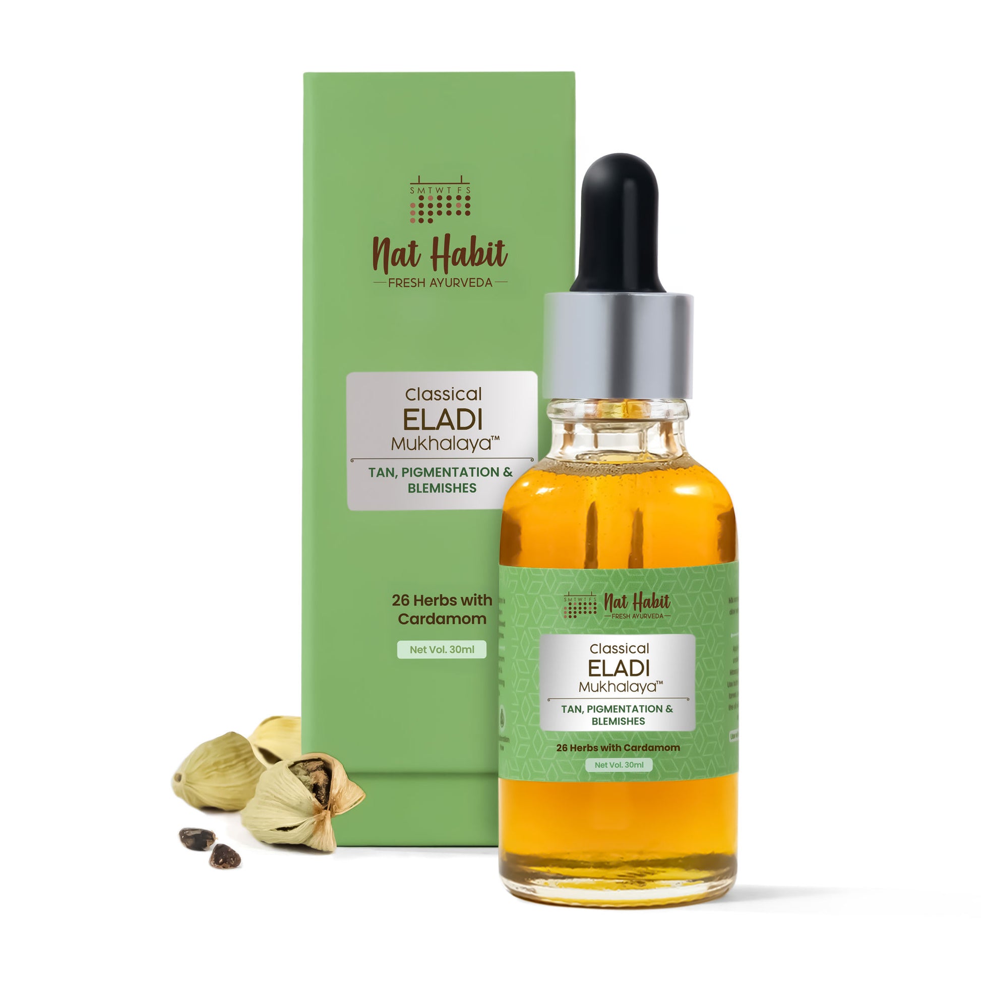 Nat Habit Classical Eladi Mukhalaya Face Oil, Tailam For Tan & Pigmentgation with Taila-Paka Process