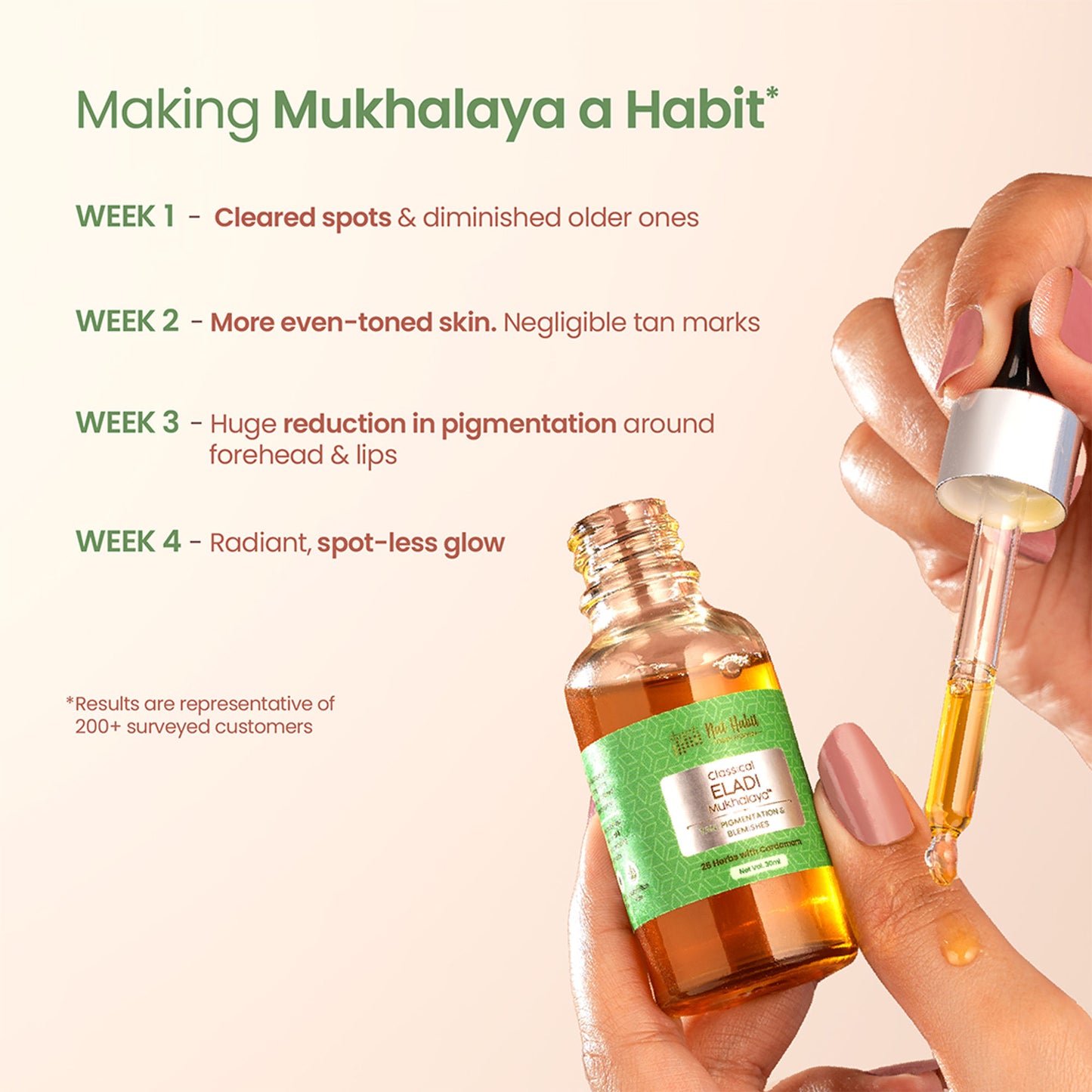 Nat Habit Classical Eladi Mukhalaya Face Oil, Tailam For Tan & Pigmentgation with Taila-Paka Process