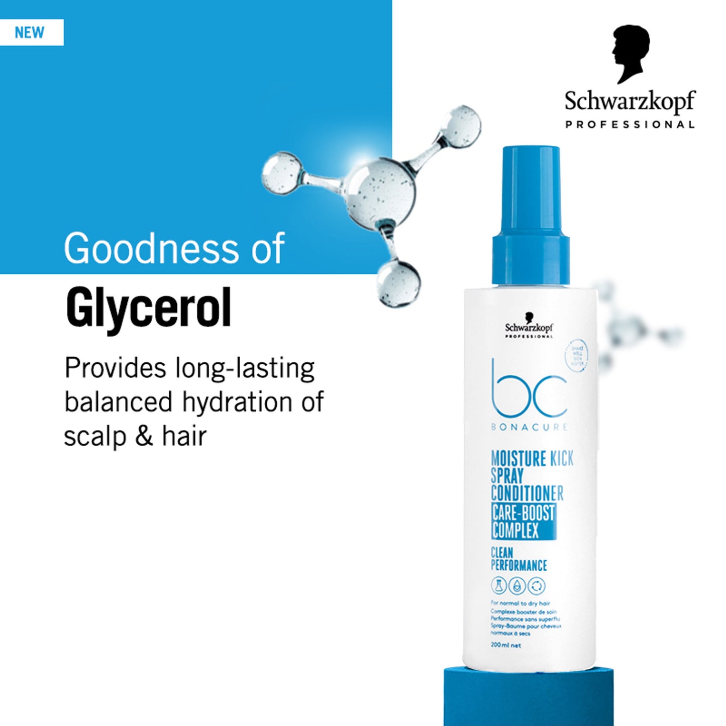 Schwarzkopf Professional Bonacure Moisture Kick Spray Conditioner
