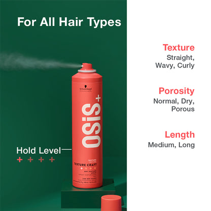 Schwarzkopf Professional OSiS+ Texture Craft Dry Texture Hair Styling Spray Mist