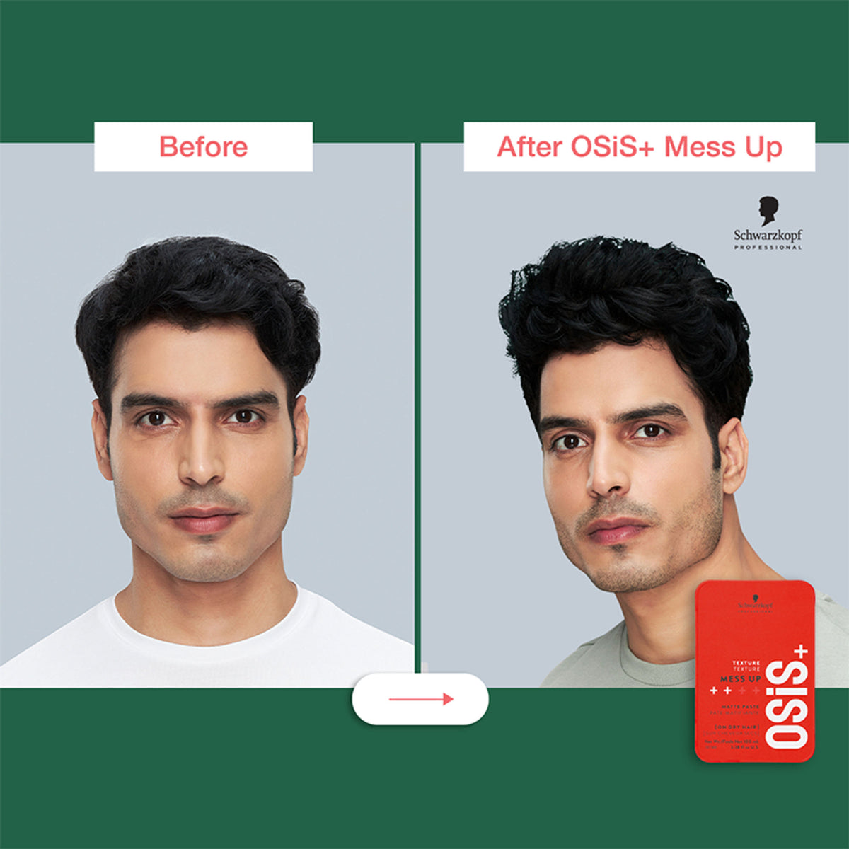 Schwarzkopf Professional OSiS+ Mess Up Hair Styling Matte Paste