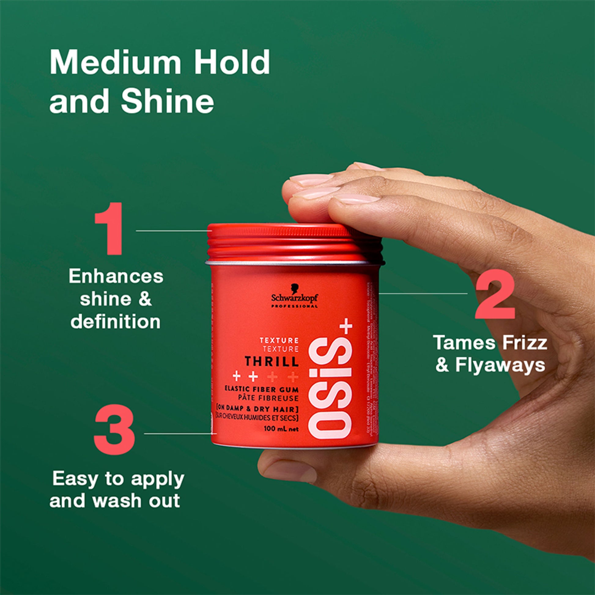 Schwarzkopf Professional OSiS+ Thrill Elastic Hair Styling Fibre Gum