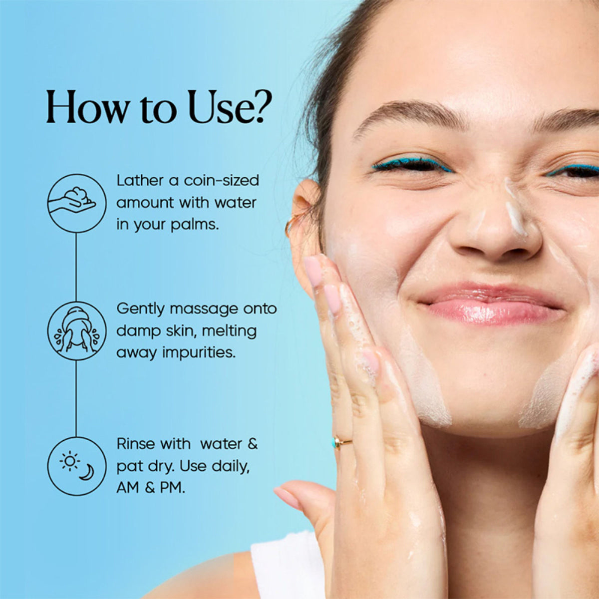 belif Aqua Bomb Jelly Cleanser - Hydrating Vegan Korean Gentle Face Wash & & Makeup Remover