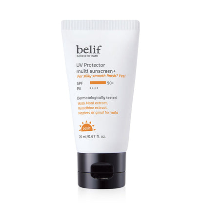 belif Multi-Vitamin Tinted Korean Sunscreen SPF50+ PA++++ Flawless Poreless Primer, In Vivo Tested