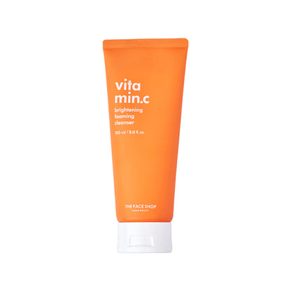 The Face Shop Vitamin C Brightening Korean Face Wash - Foaming Cleanser with Niacinamide & Panthenol