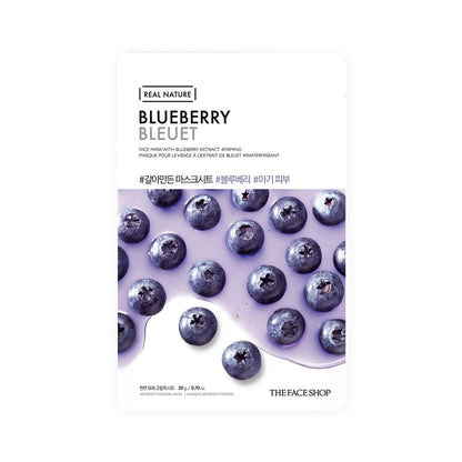 The Face Shop Real Nature Face Mask - Blueberry