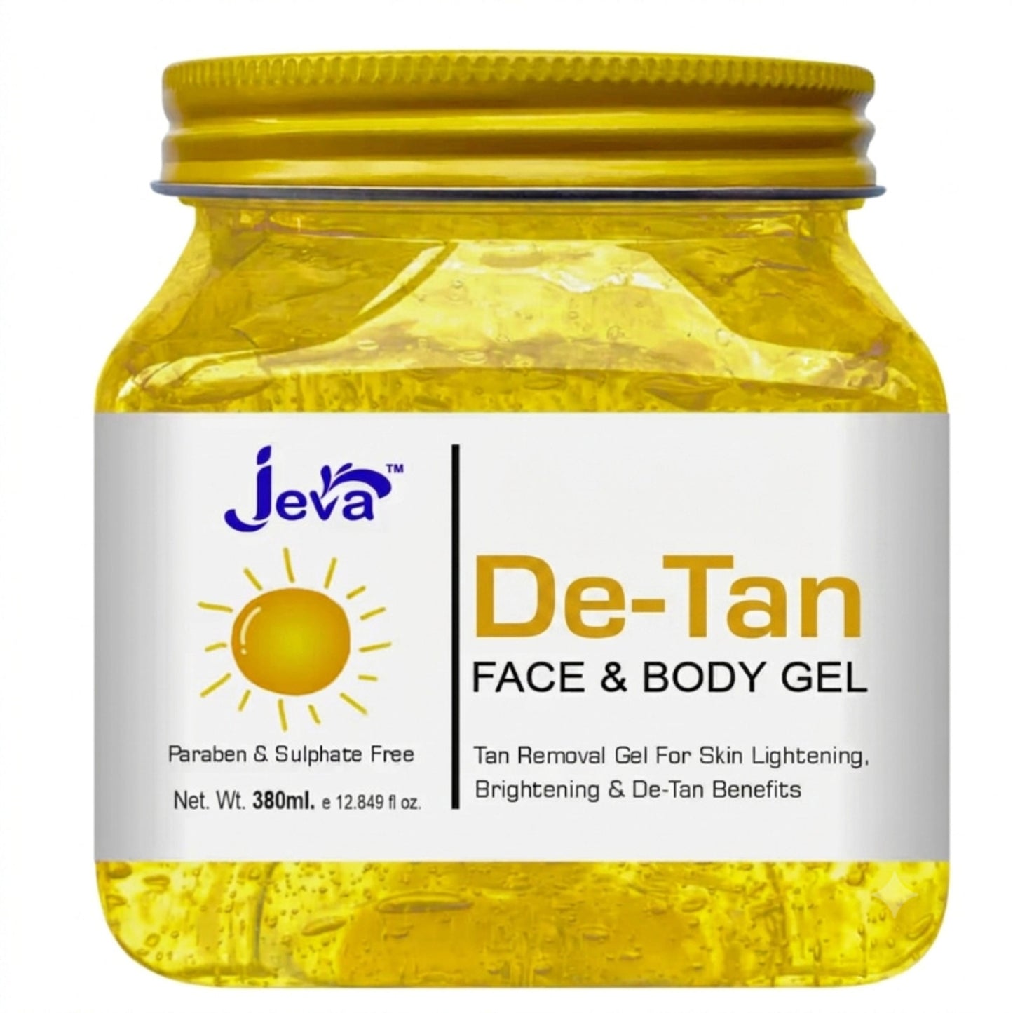 Jeva De-Tan Gel - Brightening & Pigmentation Reducing Gel for Radiant Skin