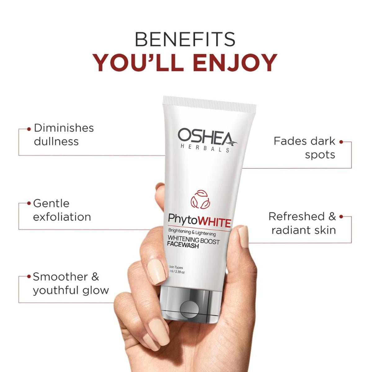 Oshea Herbals Phytowhite Brightening & Lightening Whitening Boost Face Wash