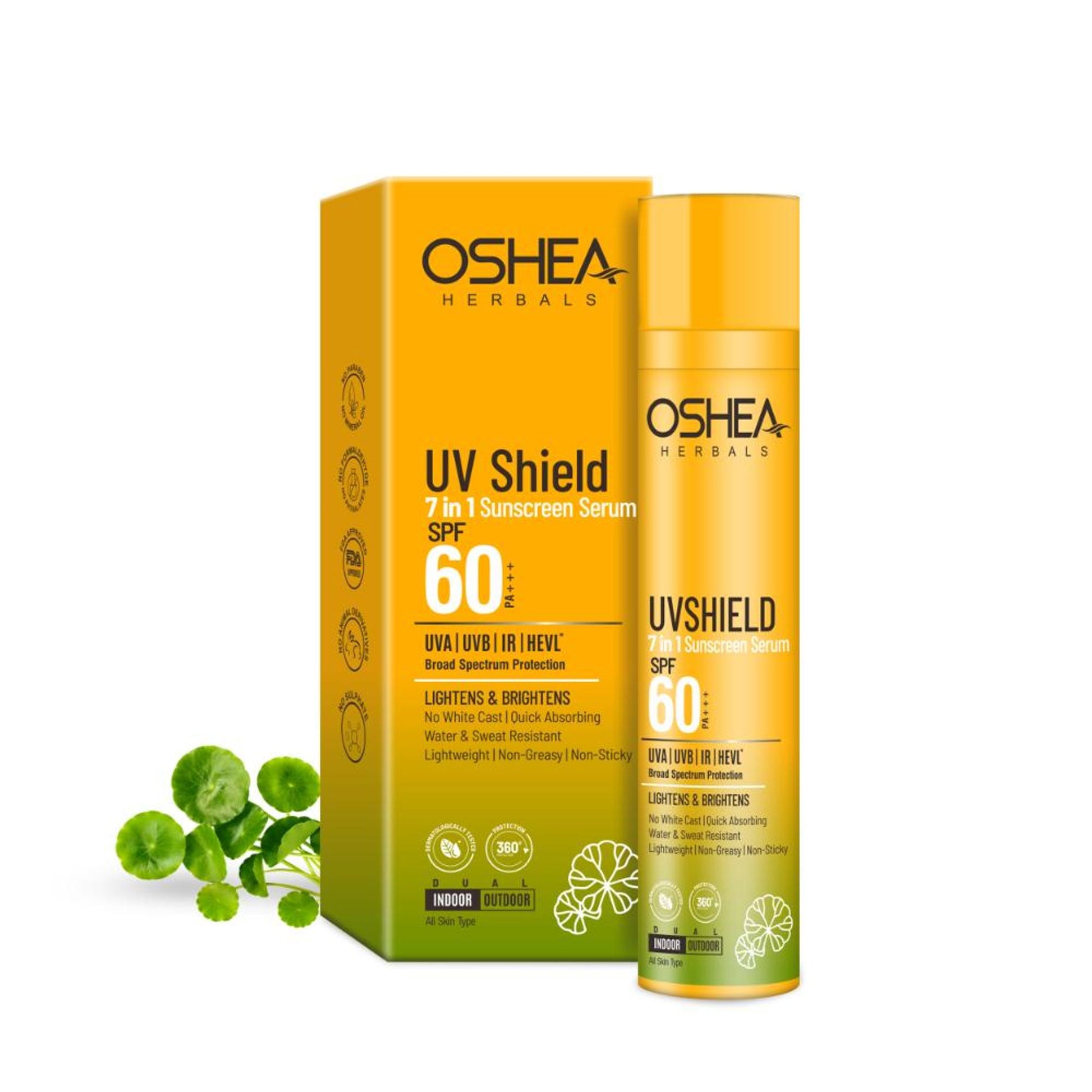 Oshea Herbals Uv Shield 7In1 Sunscreen Serum SPF 60 PA+++