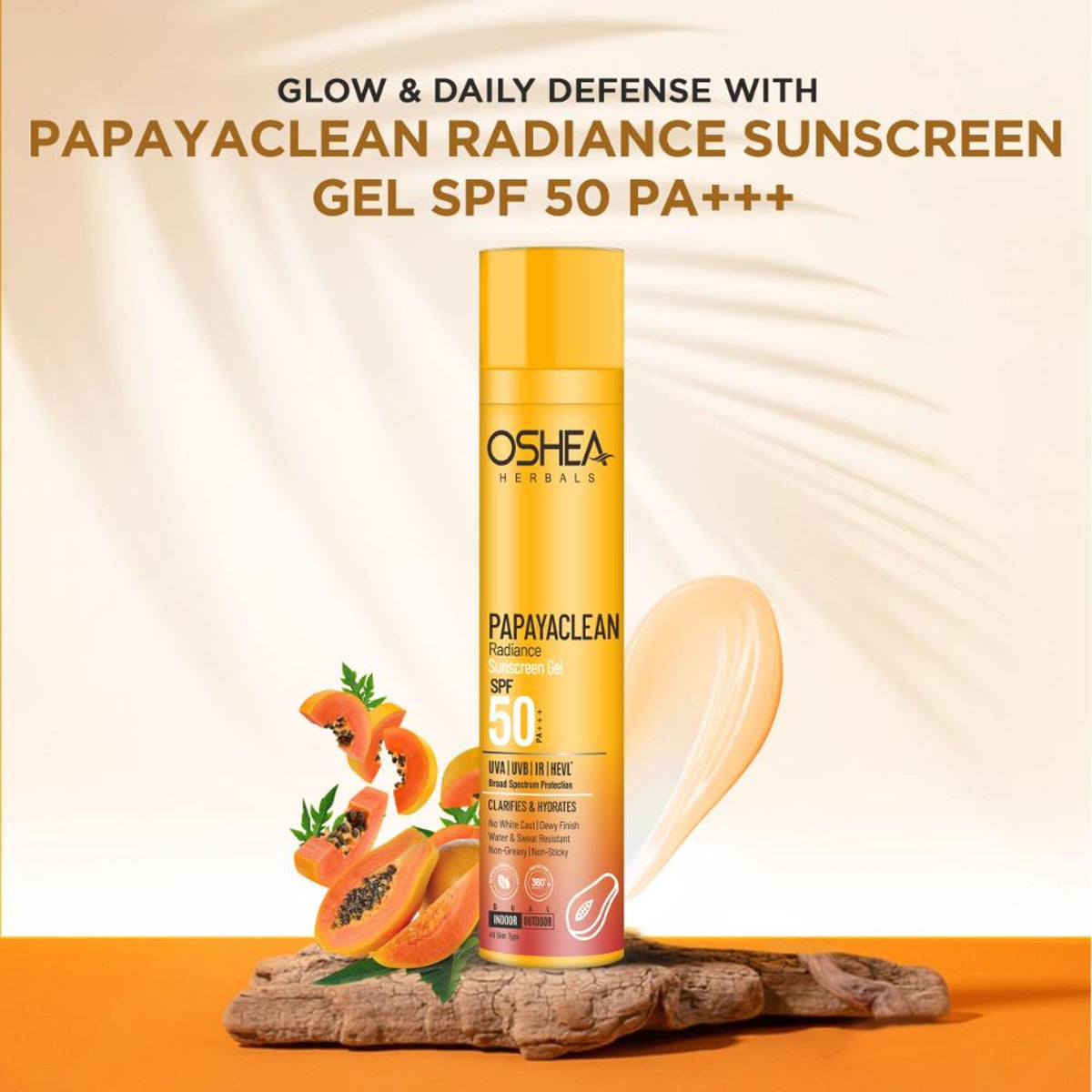 Oshea Herbals Papayaclean Radiance Sunscreen Gel SPF 50 PA+++