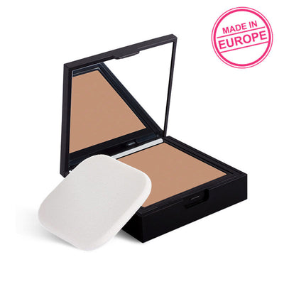 Nykaa Cosmetics SKINgenius Skin Perfecting & Hydrating Matte Powder Compact - Cosy Chestnut 04