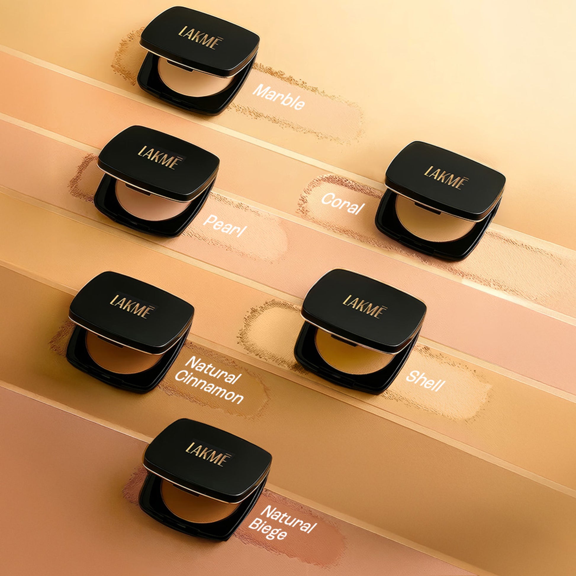 Lakme Forever Matte Compact, Smooth Finish, Lasts For 12 Hrs, Even Toned Look - Shell