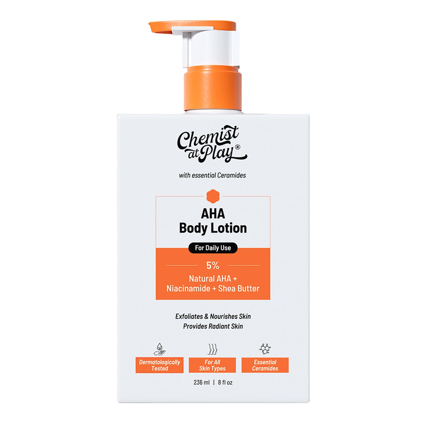 Chemist At Play AHA Body Lotion With Niacinamide Shea Butter Moisturizer For All Skin Types