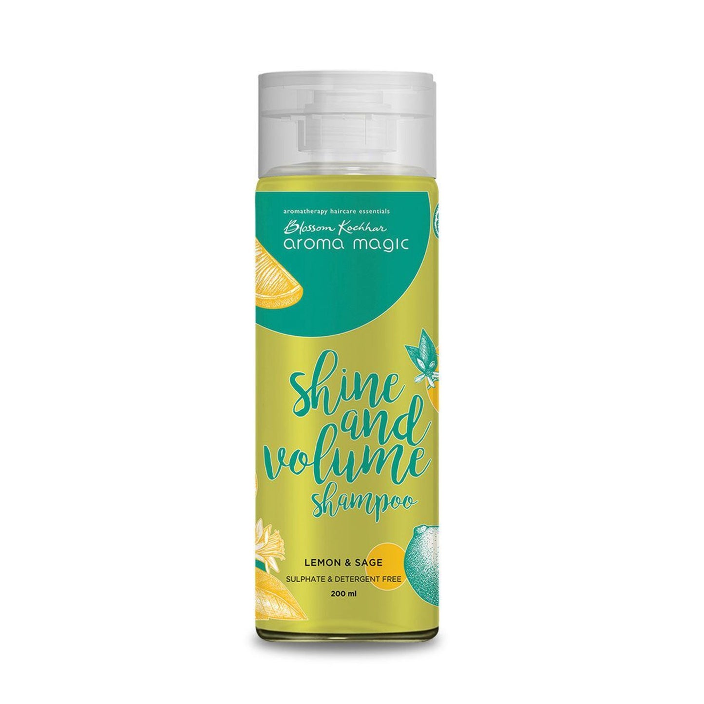 Aroma Magic Shine and Volume Shampoo Lemon Sage Sulphate Detergent Free