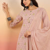 Dhiyona SN Women's Ethnic Motifs Printed Pure Cotton Kurta with Trousers & Dupatta