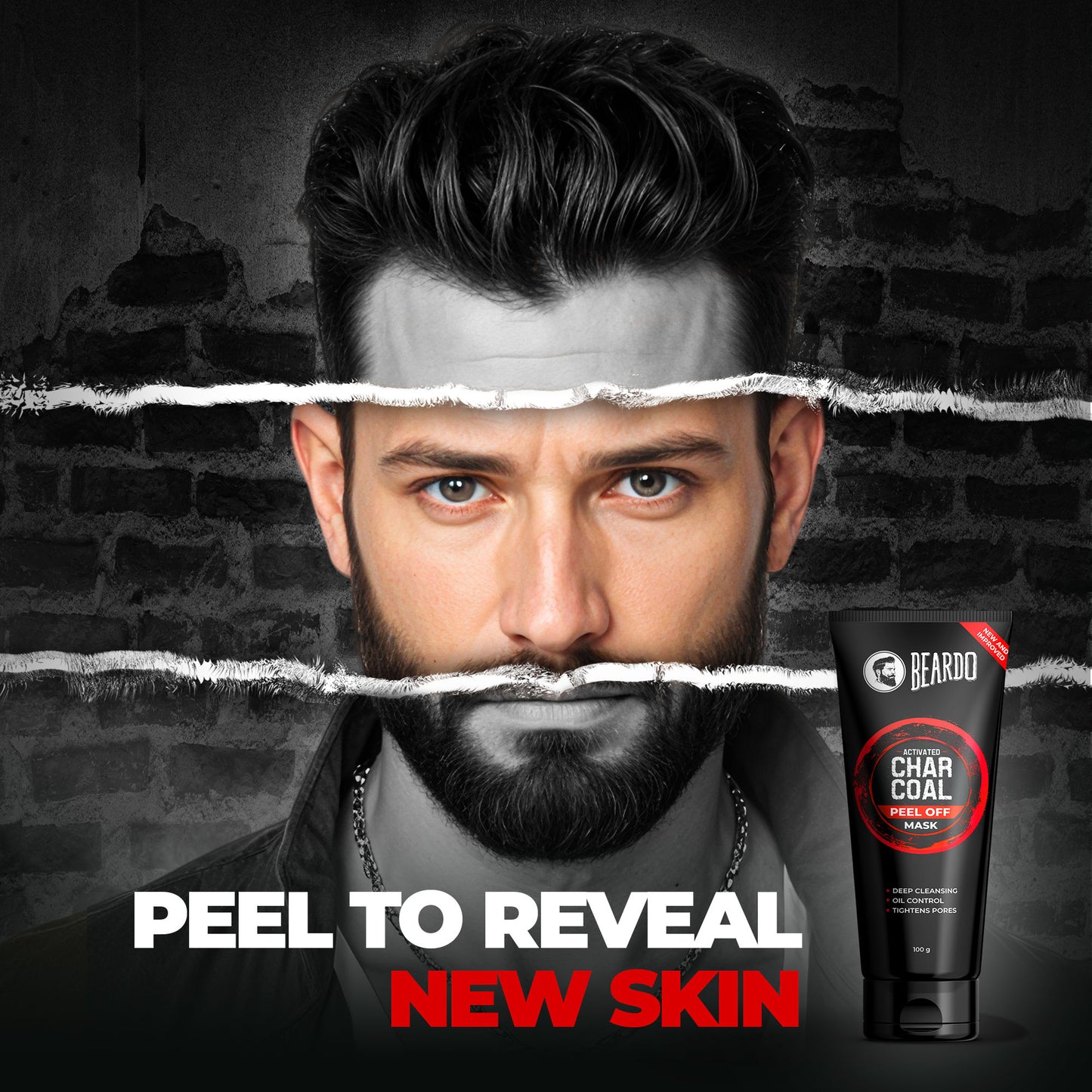 Beardo Activated Charcoal Peel Off Mask
