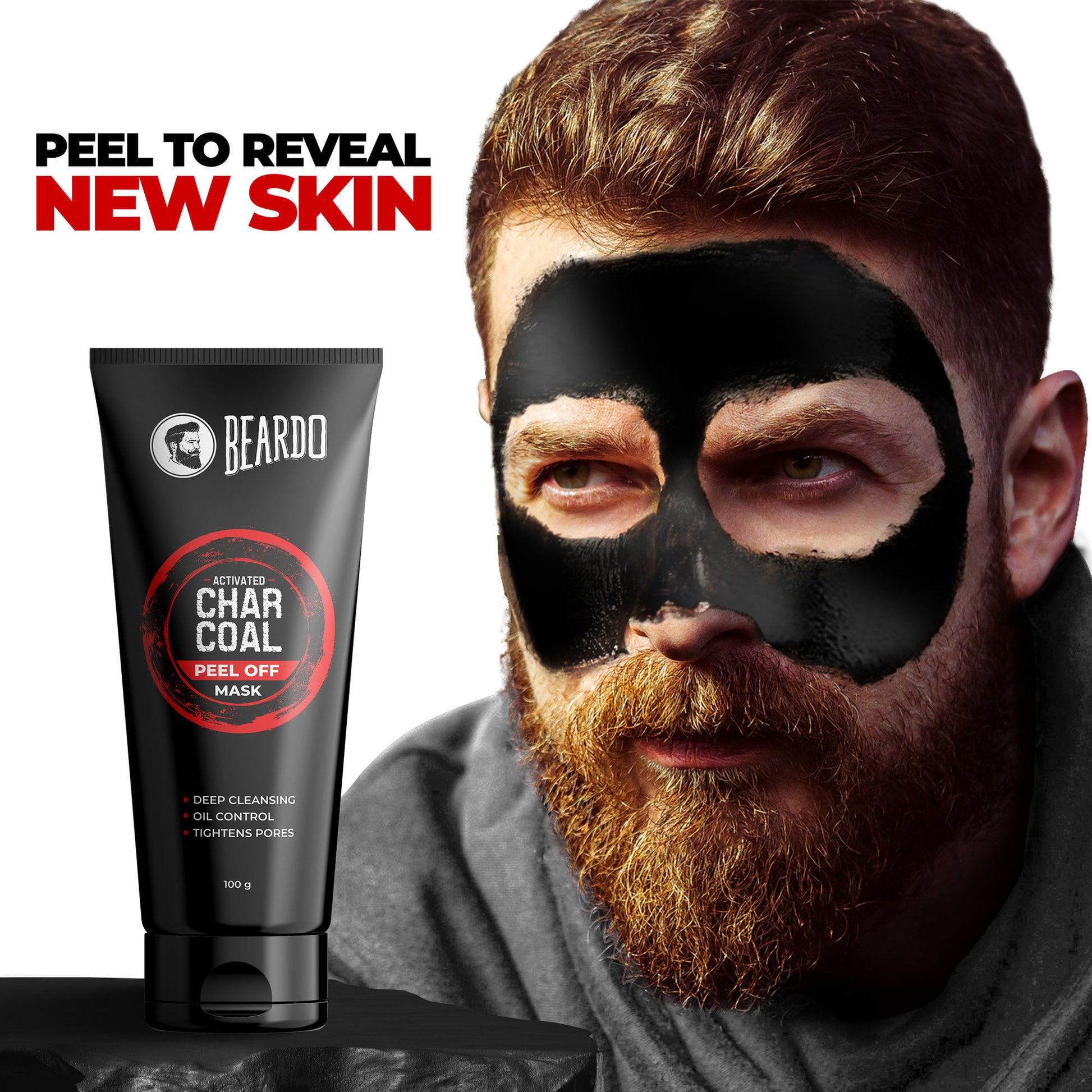 Beardo Activated Charcoal Peel Off Mask