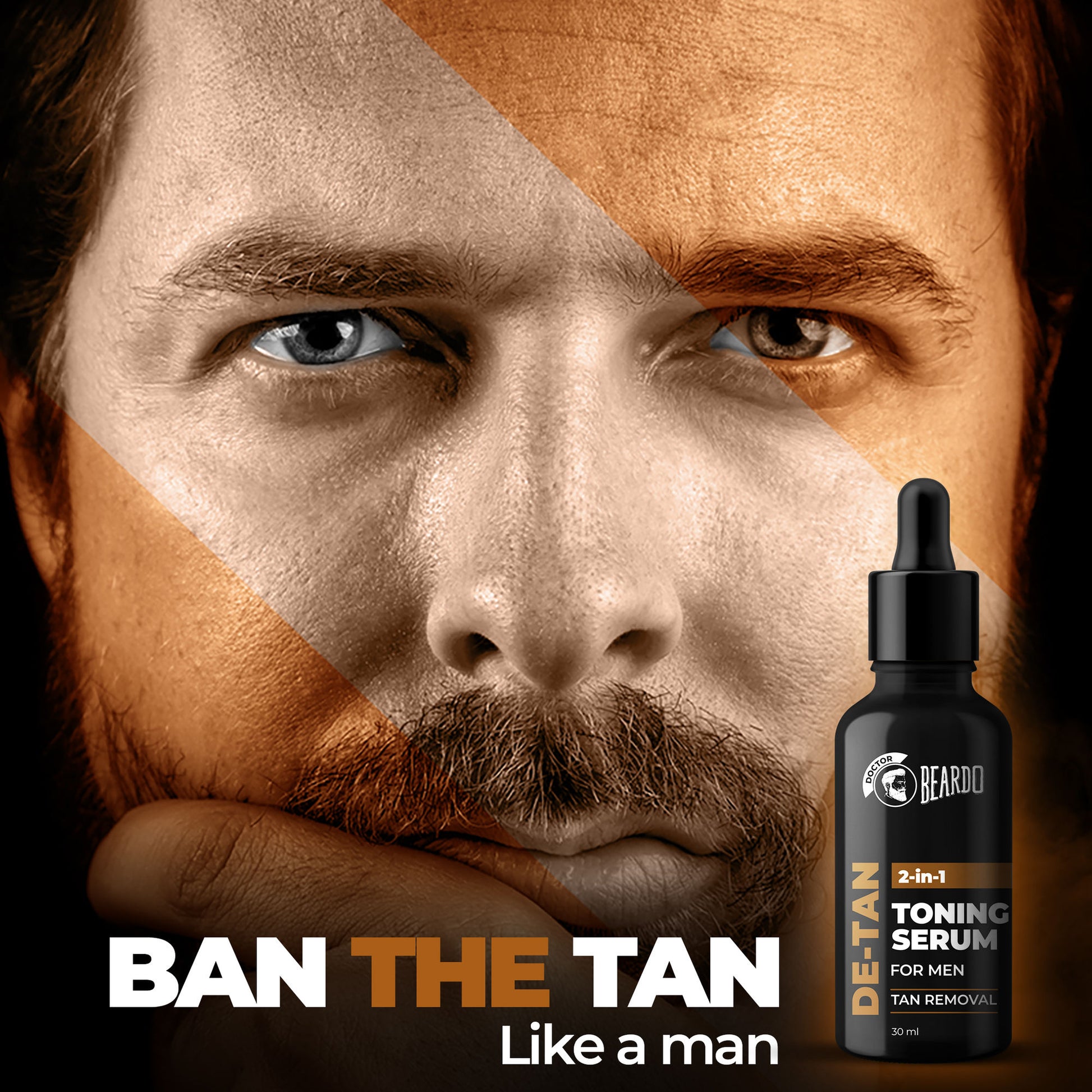 Beardo 2-in-1 Detan Toner + Serum For Men
