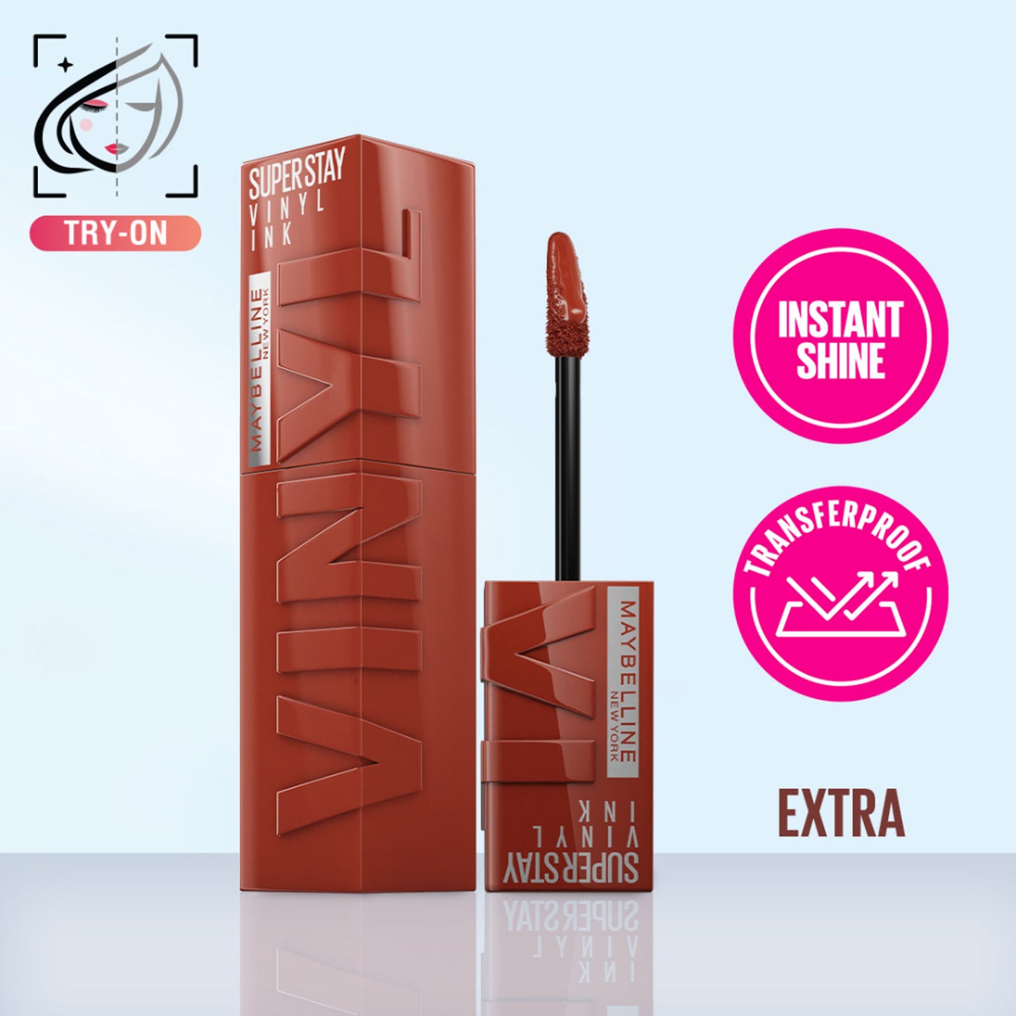 Maybelline New York Super Stay Vinyl Ink Liquid Lipstick, Instant Shine Lasts Up To 16H - Extra
