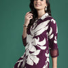 Dhiyona IE Floral Printed Kurta with Salwar with Sequinned Detail