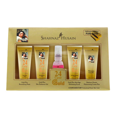 Shahnaz Husain 4-Step Gold Facial Kit With Complimentary Power Skin Tonic