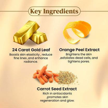 Shahnaz Husain 4-Step Gold Facial Kit With Complimentary Power Skin Tonic