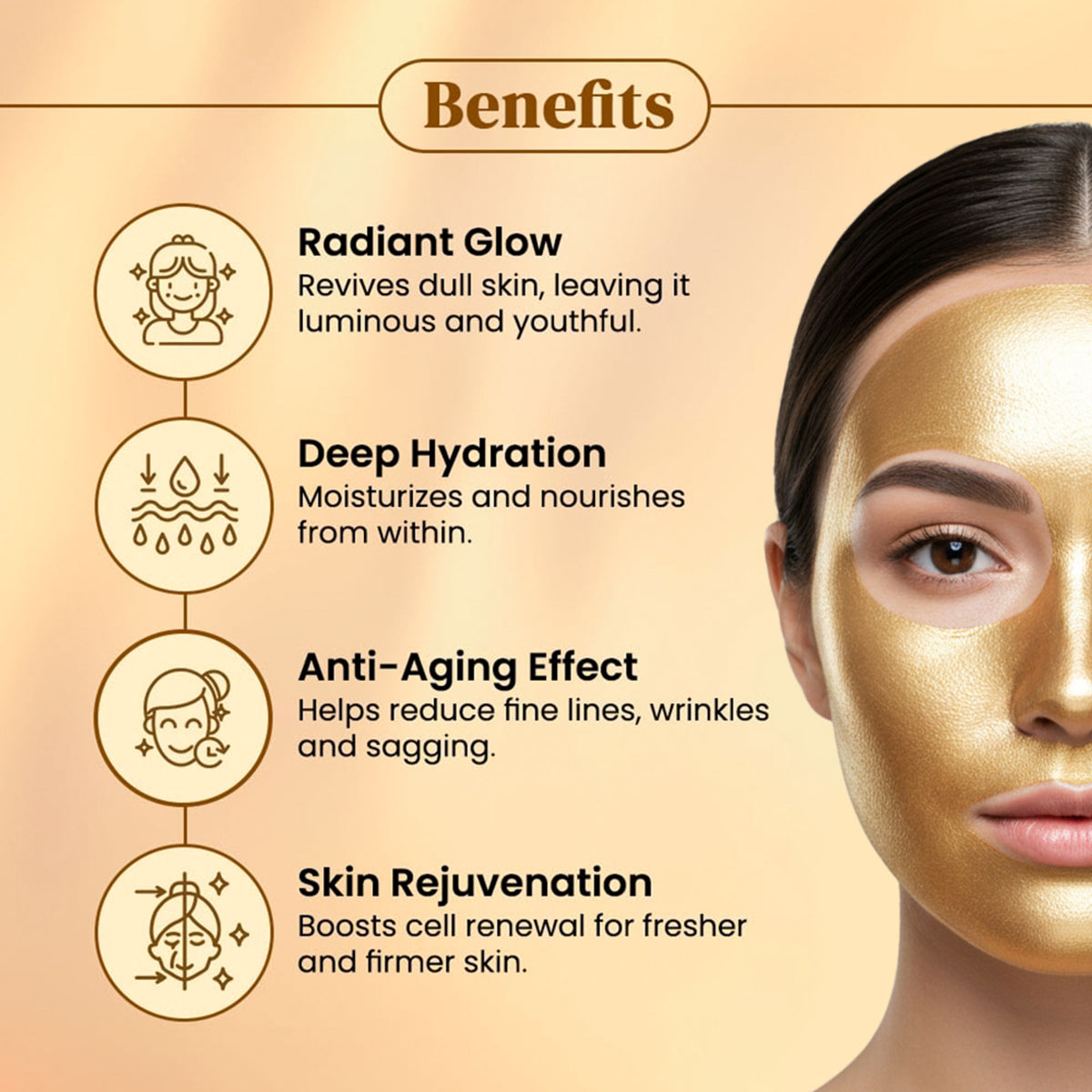 Shahnaz Husain 4-Step Gold Facial Kit With Complimentary Power Skin Tonic