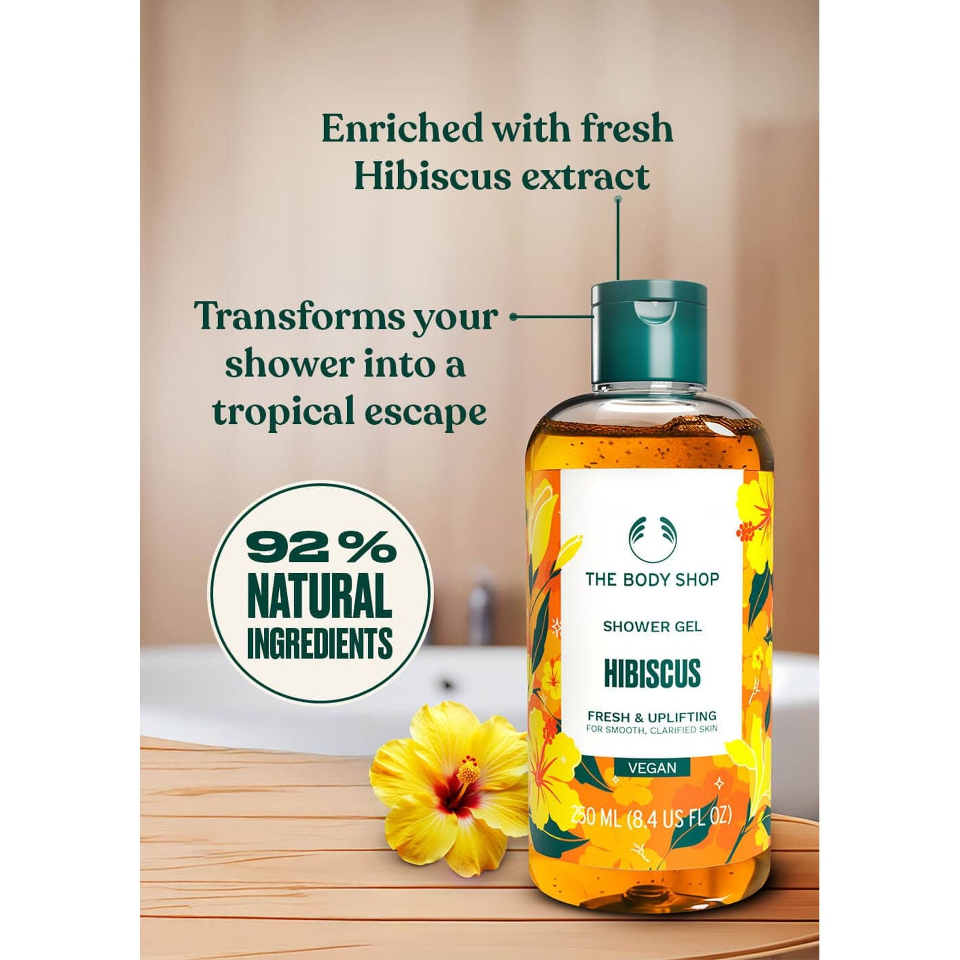 The Body Shop The India Edit Hibiscus Shower Gel