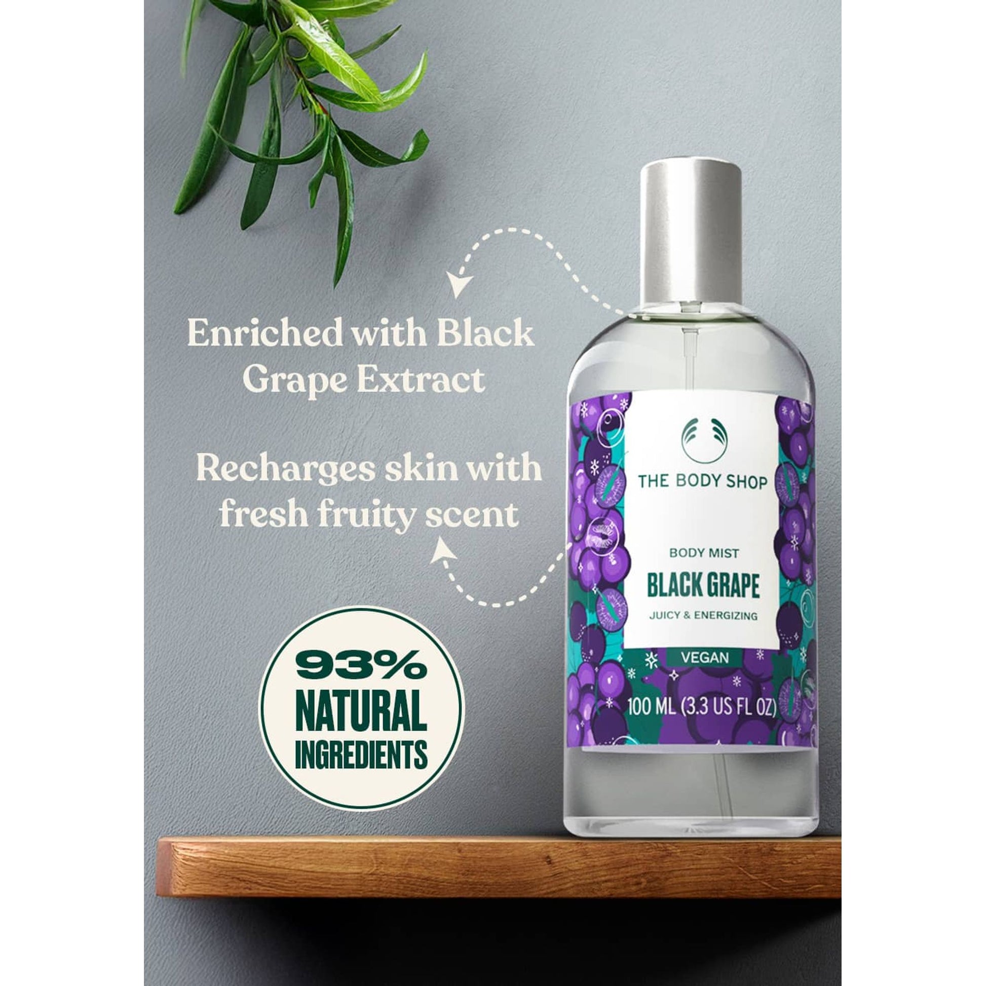 The Body Shop The India Edit Black Grape Body Mist