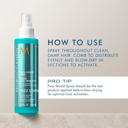 Moroccanoil Frizz Shield Spray | Argan Oil |Anti-Frizz & Humidity Defense, Smooth, Silky All Hair