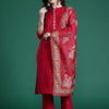 Dhiyona IE Ethnic Motifs Embroidered Regular Kurta with Trousers & Dupatta