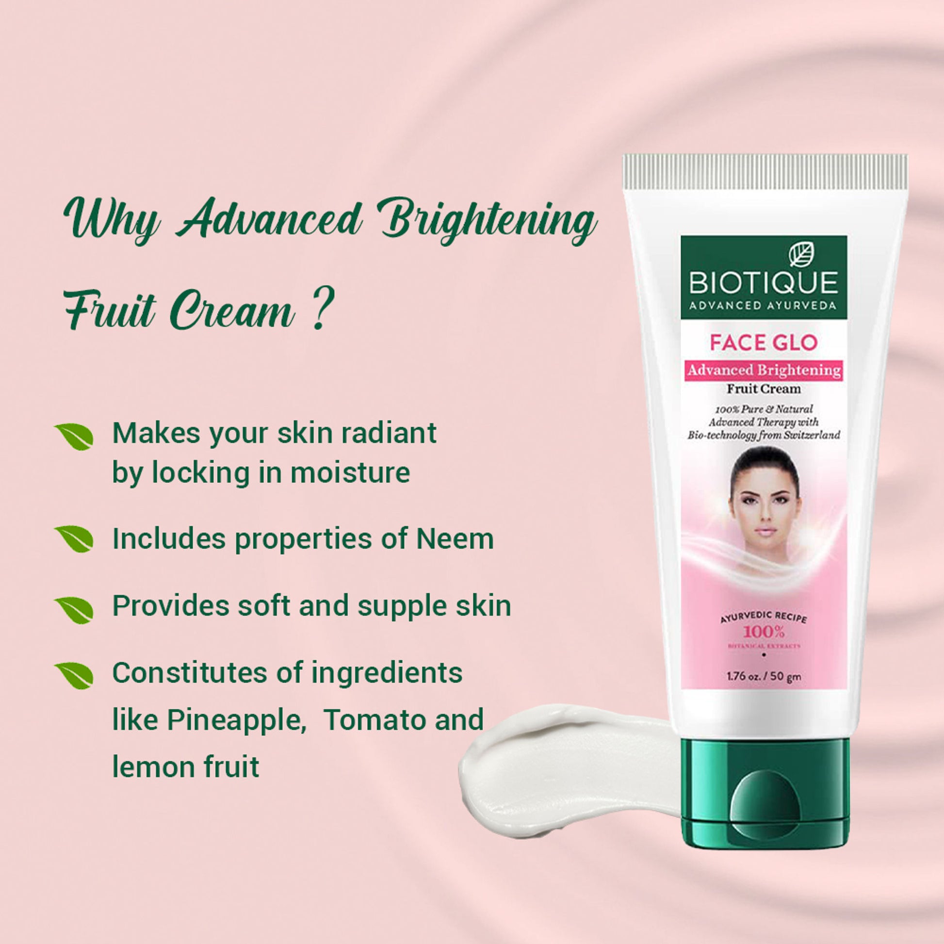 Biotique Bio Face Glow Advanced Brightning Fruit Cream